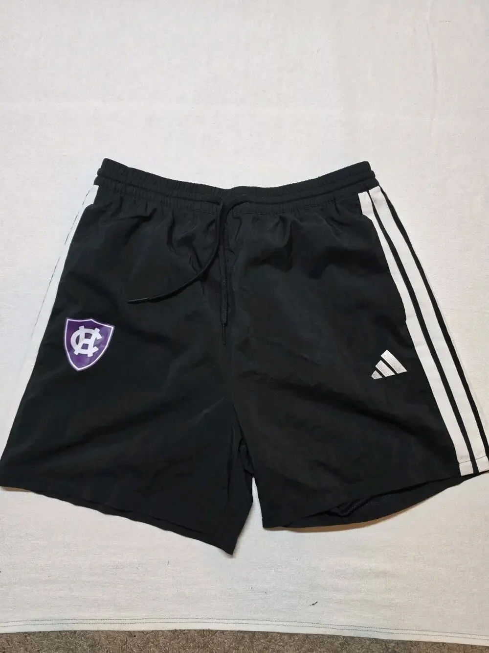 Adidas Holy Cross Crusaders Men’s Large Black Athletic Training Shorts